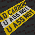 4D Carbon Fibre Reg Plates