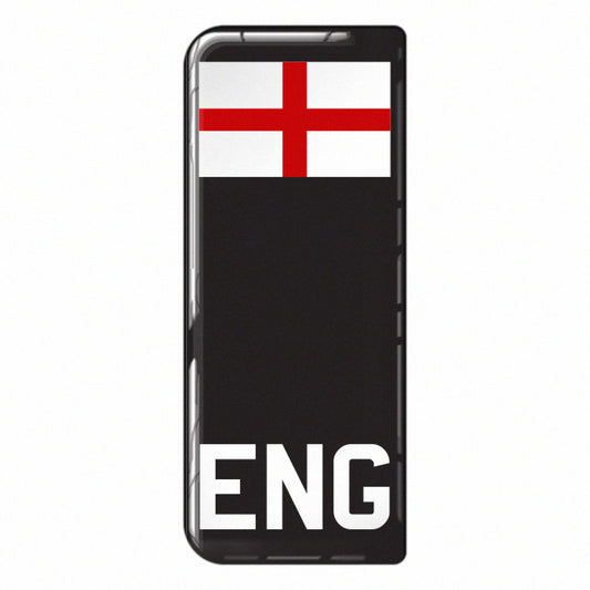 England (Stealth Black) 3D Gel Number Plate Flag Badge | Premium Show Edition