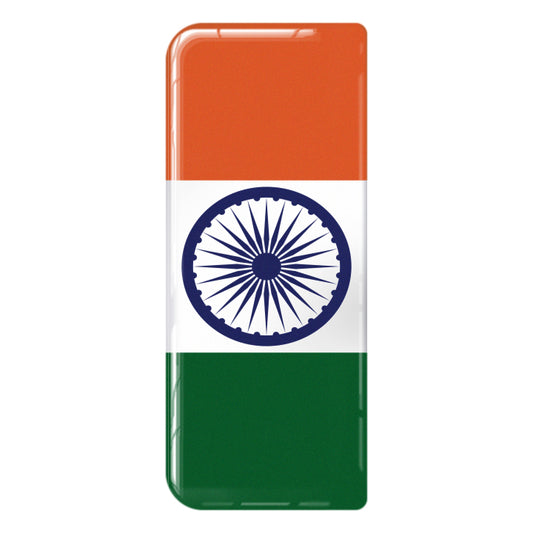 India 3D Gel Number Plate Flag Badge | Premium Show Edition