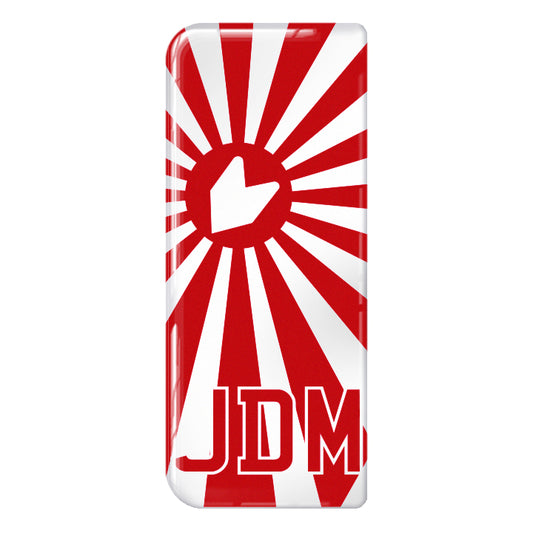 JDM Rising Sun 3D Gel Number Plate Flag Badge | Premium Show Edition