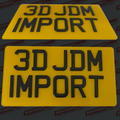 Japanese (JDM/Jap) Plates 3D Gel dDigits