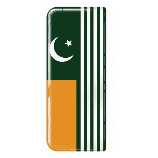Kashmir 3D Gel Number Plate Flag Badge | Premium Show Edition