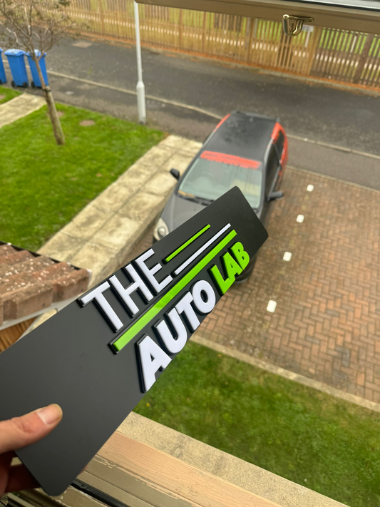 Custom Business Logo Show Plates | Premium Trade & Detailing Plates