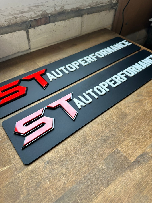 Custom Business Logo Show Plates | Premium Trade & Detailing Plates