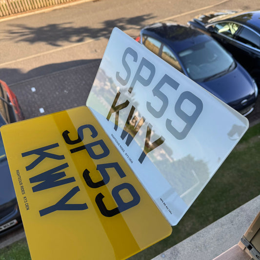 Printed JDM / US Import Number Plates (13" x 6.5") | 100% Road Legal