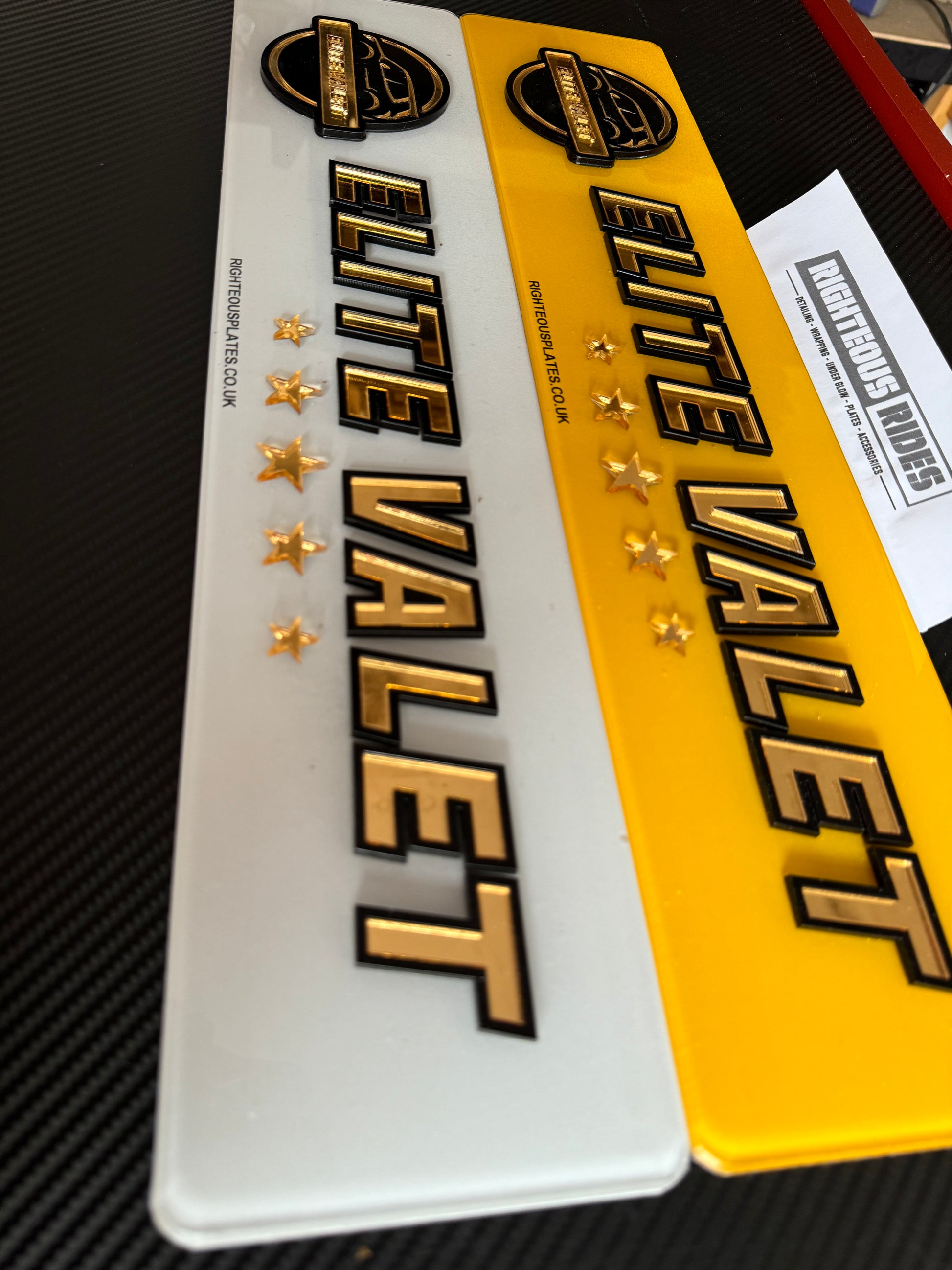 Custom Business Logo Show Plates | Premium Trade & Detailing Plates