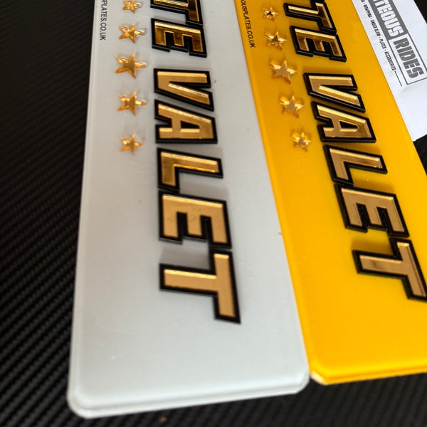 Custom Business Logo Show Plates | Premium Trade & Detailing Plates