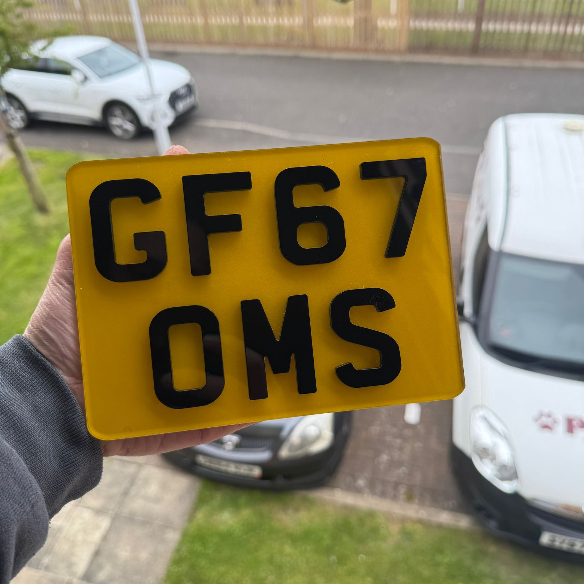 4D 5x7 Motorcycle Number Plates | Premium 3mm Raised Acrylic | Premium Show Edition