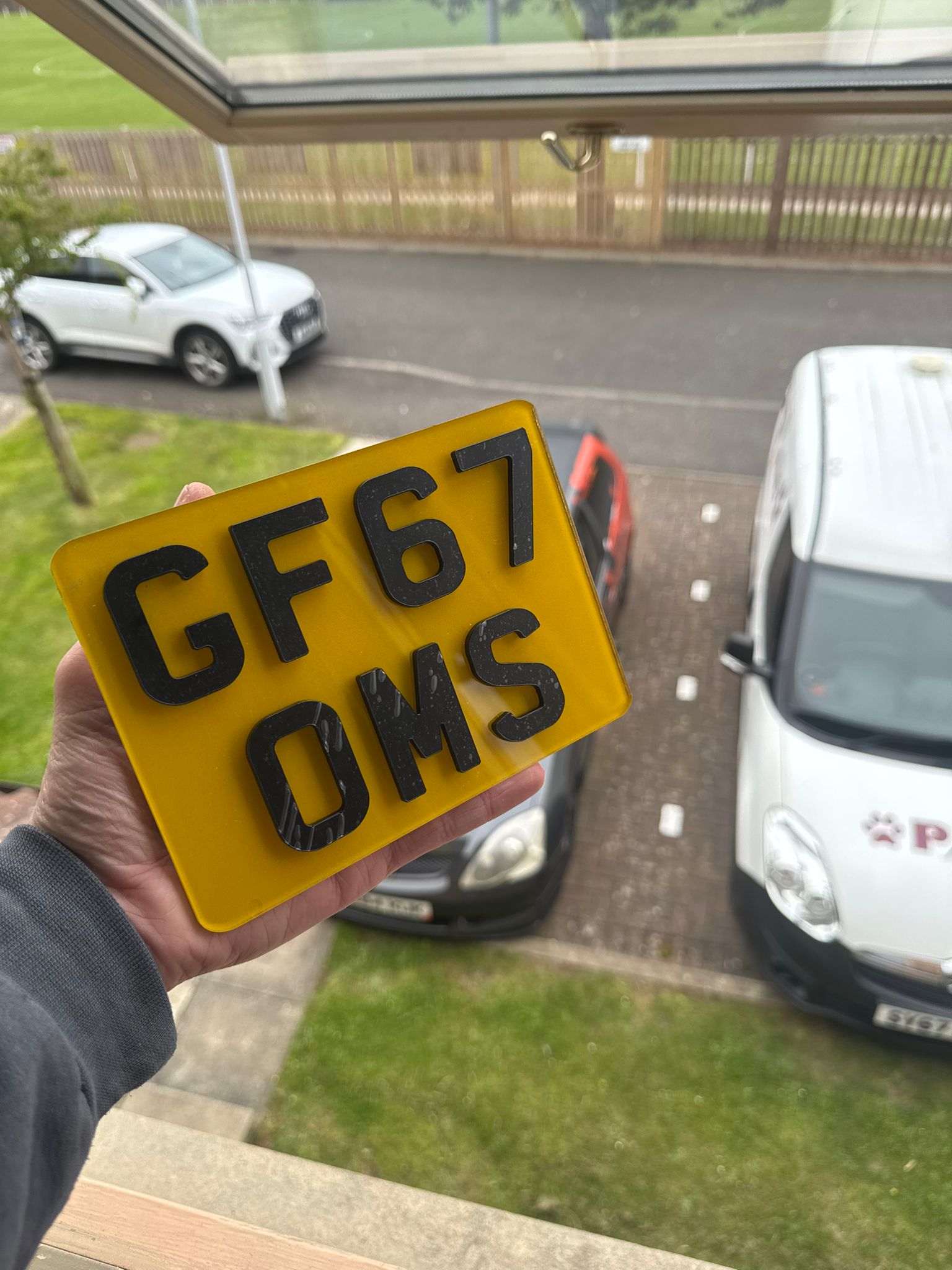 4D 5x7 Motorcycle Number Plates | Premium 3mm Raised Acrylic | Premium Show Edition