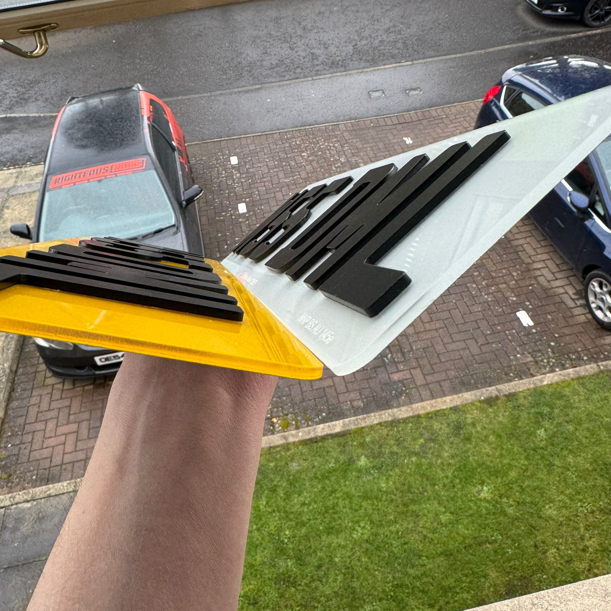 4D Matte Short Number Plates | 'iNvisimark' Stealth Markings | 100% Road Legal