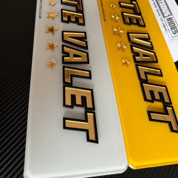 Custom Business Logo Show Plates | Premium Trade & Detailing Plates