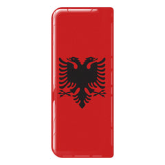Albania 3D Gel Number Plate Flag Badge | Premium Show Edition