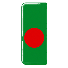 Bangladesh 3D Gel Number Plate Flag Badge | Premium Show Edition