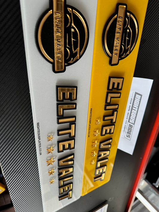 Custom 3D (4D) layered acrylic show plate