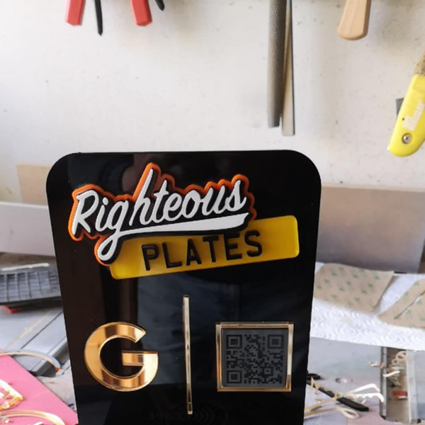 Custom Business Logo Show Plates | Premium Trade & Detailing Plates