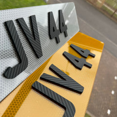 Honeycomb Number Plates with 4D Carbon Fibre Digits | Max Power Show Edition