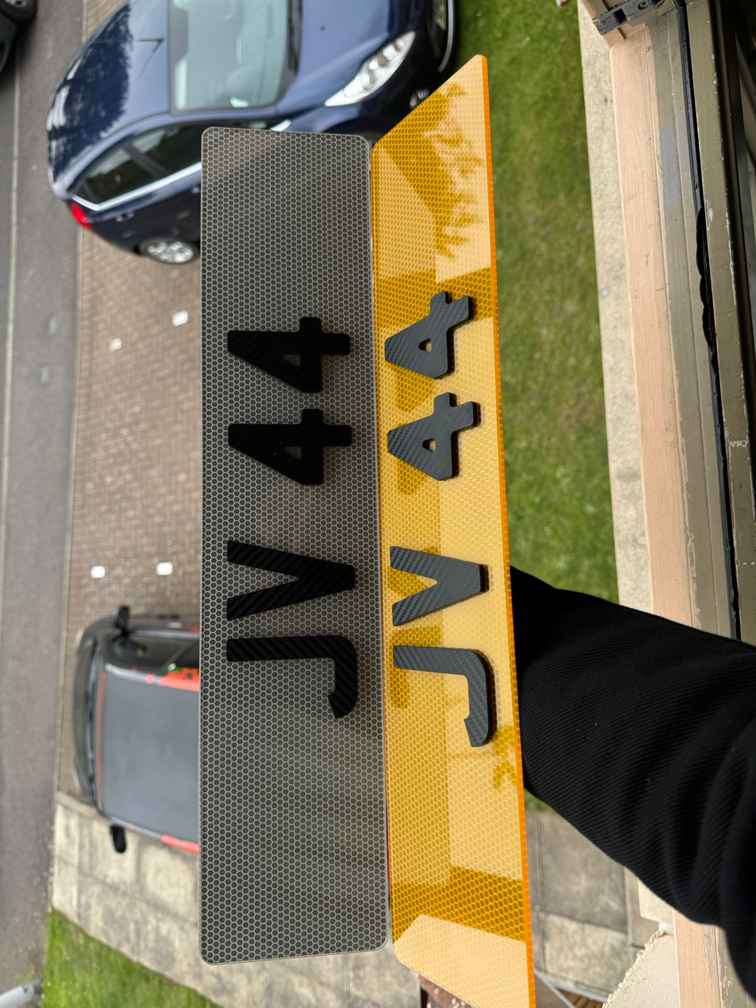 Honeycomb Number Plates with 4D Carbon Fibre Digits | Max Power Show Edition