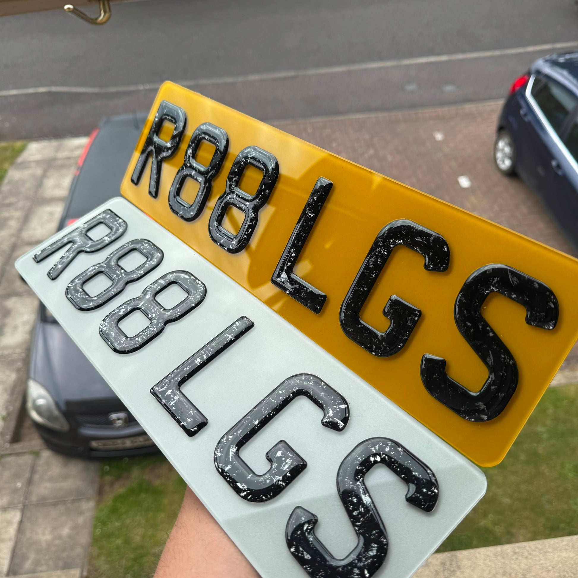 '6 Digit' Short Forged Carbon Number Plates | Premium Show Edition