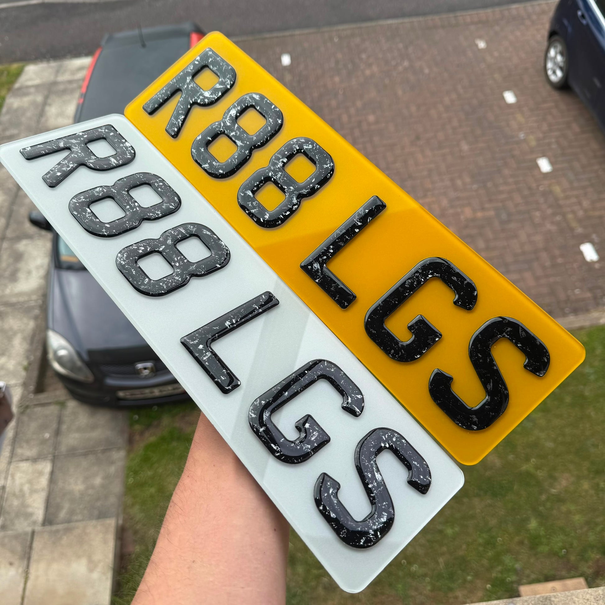 '6 Digit' Short Forged Carbon Number Plates | Premium Show Edition