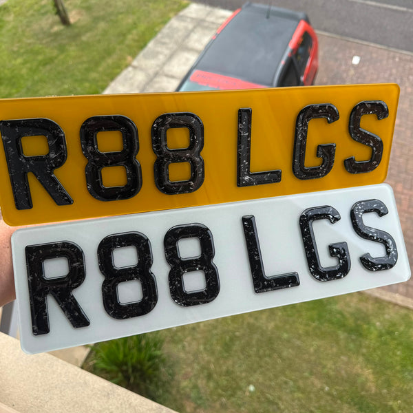 '6 Digit' Short Forged Carbon Number Plates | Premium Show Edition