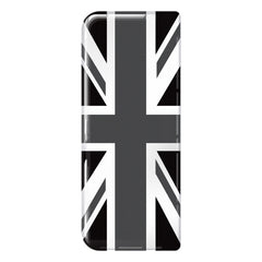 Union Jack (Stealth Black & White) 3D Gel Number Plate Flag Badge | Premium Show Edition