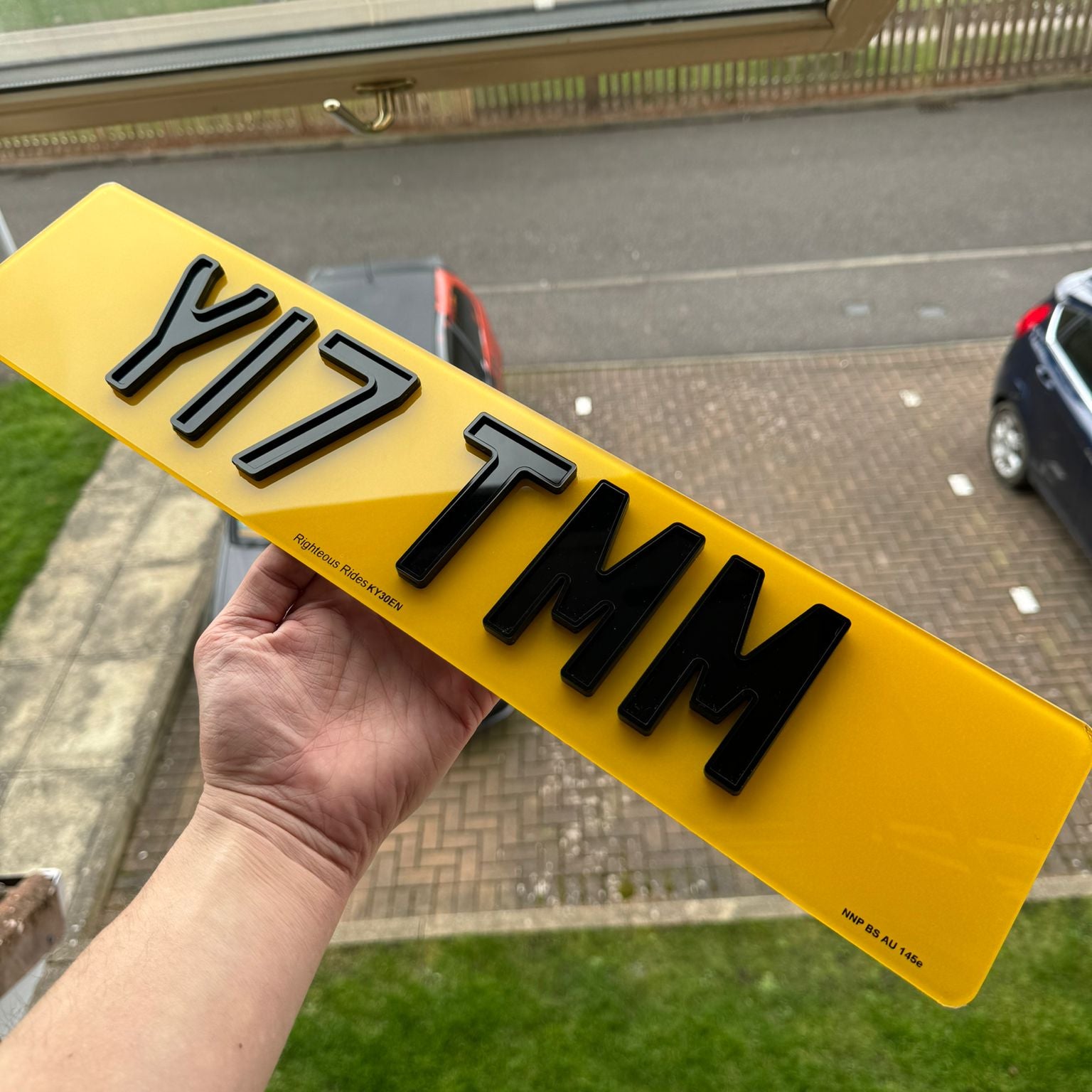4D Ghost 6mm Acrylic Number Plates (Standard Size) | 100% Road Legal
