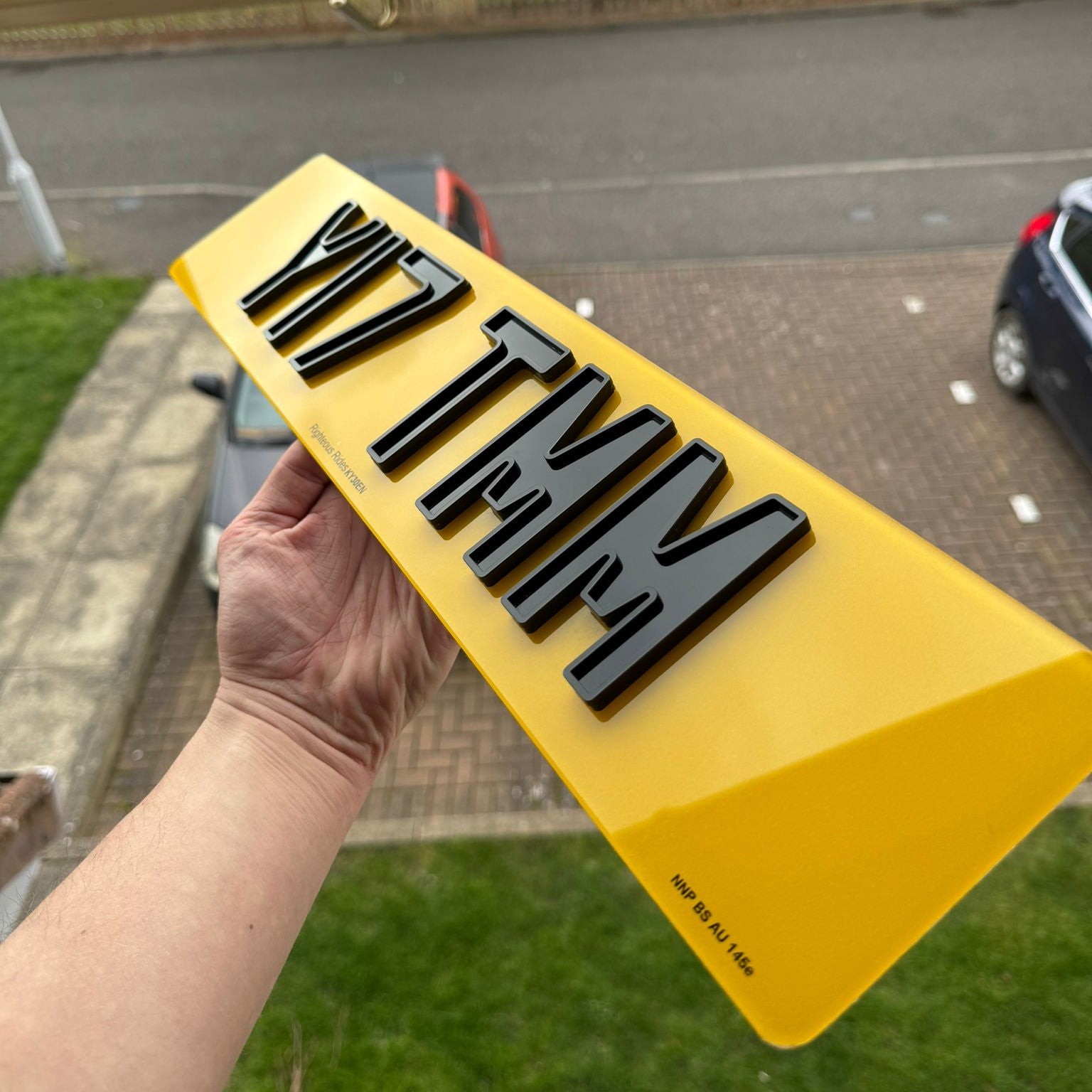 4D Ghost 6mm Acrylic Number Plates (Standard Size) | 100% Road Legal