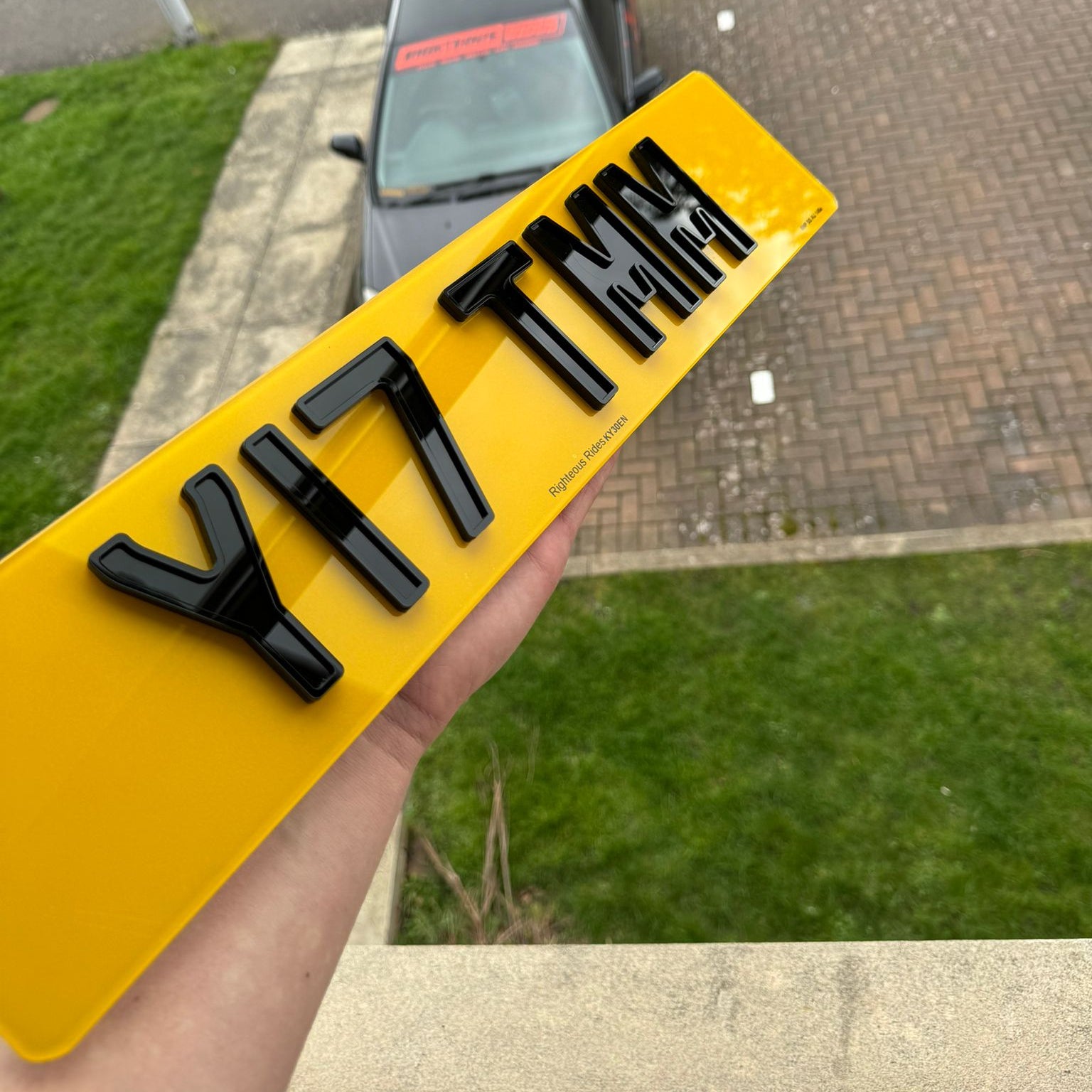 4D Ghost 6mm Acrylic Number Plates (Standard Size) | 100% Road Legal