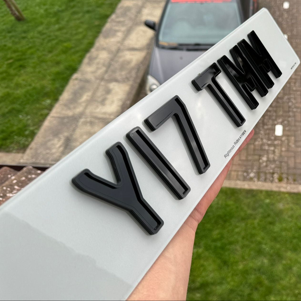4D Ghost 6mm Acrylic Number Plates (Standard Size) | 100% Road Legal
