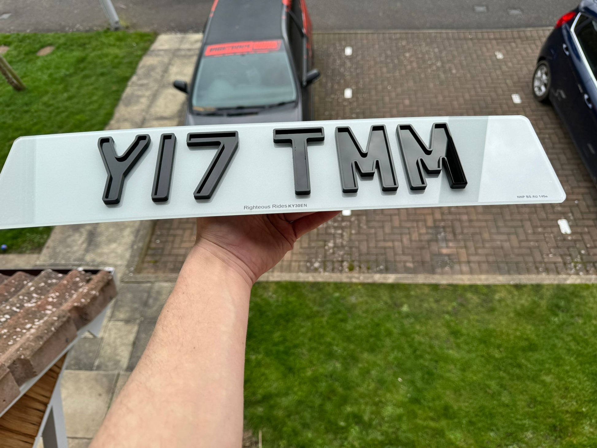 4D Ghost 6mm Acrylic Number Plates (Standard Size) | 100% Road Legal