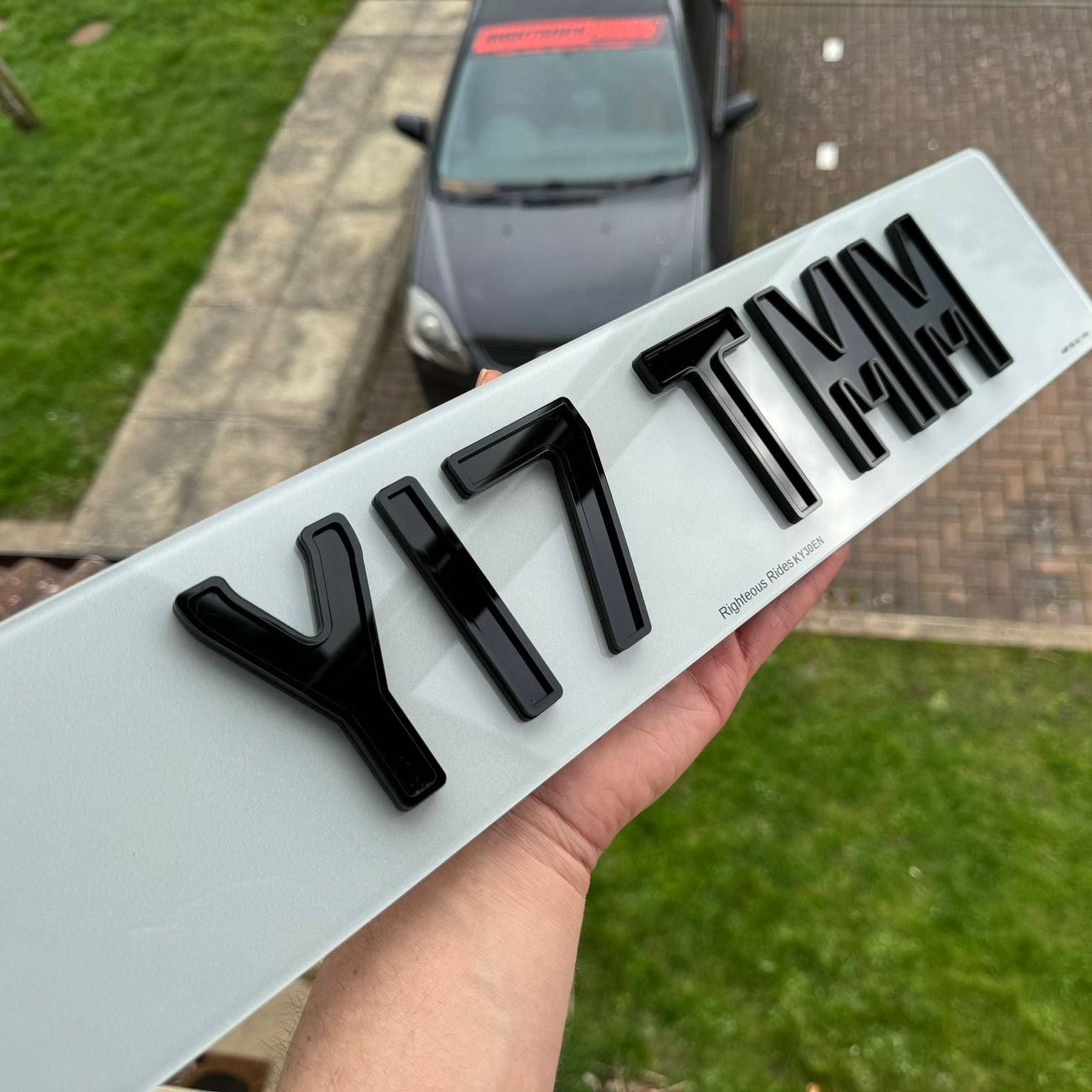 4D Ghost 6mm Acrylic Number Plates (Standard Size) | 100% Road Legal