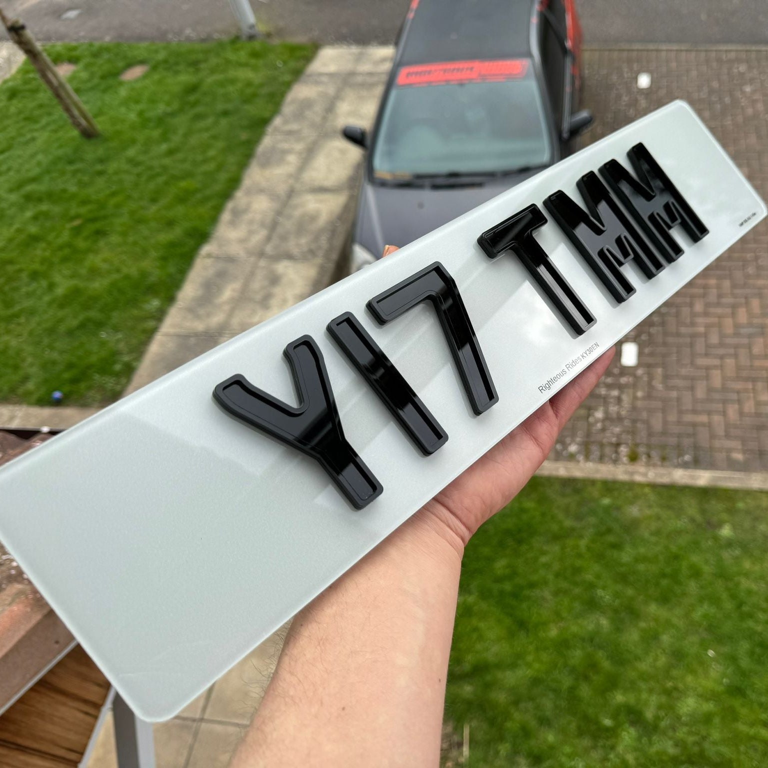 4D Ghost 6mm Acrylic Number Plates (Standard Size) | 100% Road Legal