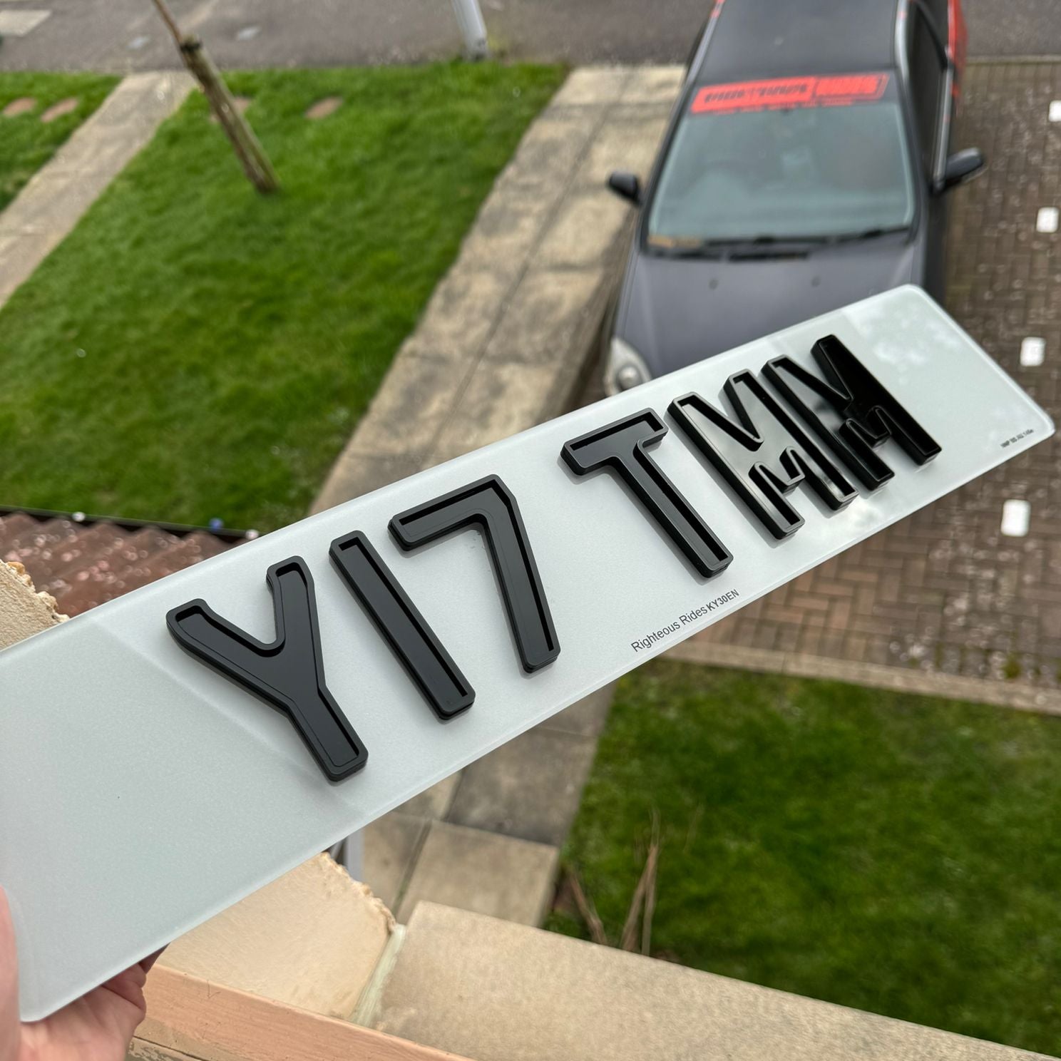 4D Ghost 6mm Acrylic Number Plates (Standard Size) | 100% Road Legal