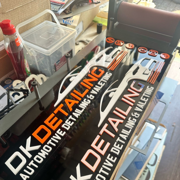 Custom Business Logo Show Plates | Premium Trade & Detailing Plates