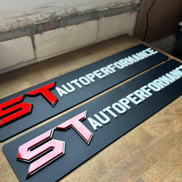 Custom Business Logo Show Plates | Premium Trade & Detailing Plates