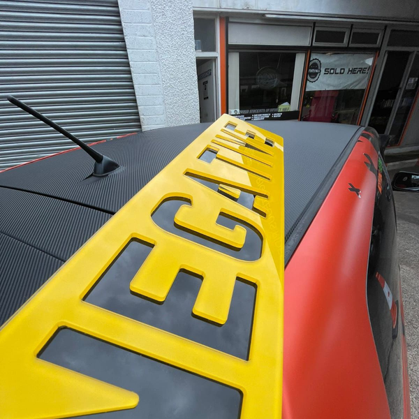 4D Gloss Negative Number Plates (Standard Size) | 100% Road Legal