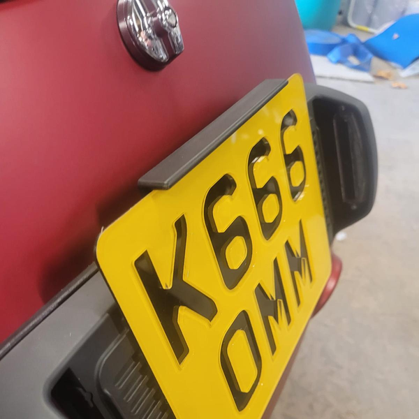 4D Negative Motorcycle & Quad Number Plates | 100% Road Legal