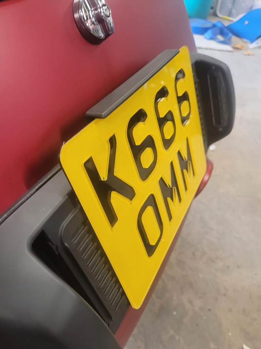 4D Negative Motorcycle & Quad Number Plates | 100% Road Legal