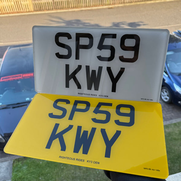 Printed JDM / US Import Number Plates (13" x 6.5") | 100% Road Legal